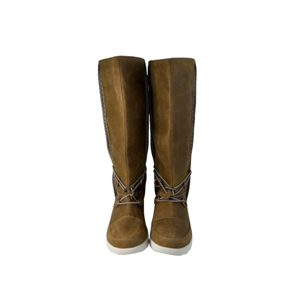 The North Face Sisque Waterproof Tall‎ Brown/Ivory Boot Women's Size 7 No Box
